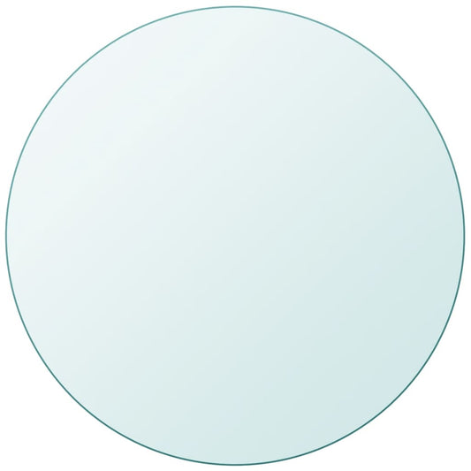 Berkfield Table Top Tempered Glass Round 800 mm