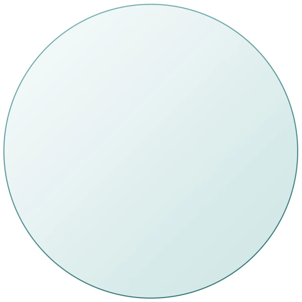 Berkfield Table Top Tempered Glass Round 900 mm