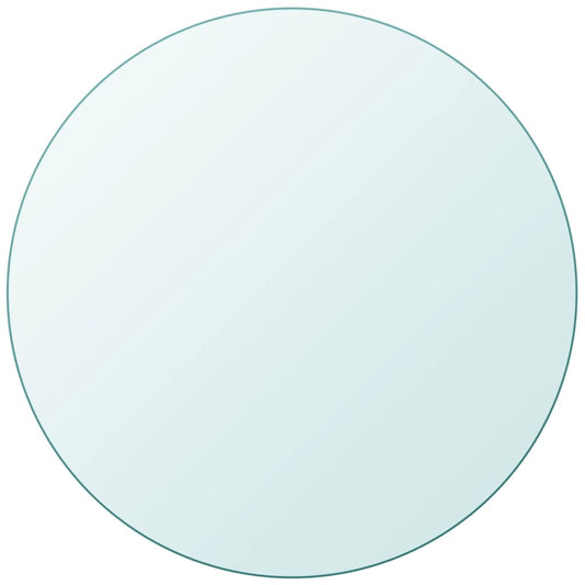 Berkfield Table Top Tempered Glass Round 900 mm