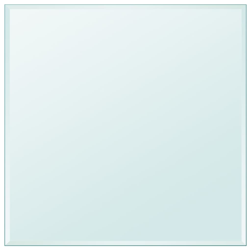 Berkfield Table Top Tempered Glass Square 800x800 mm