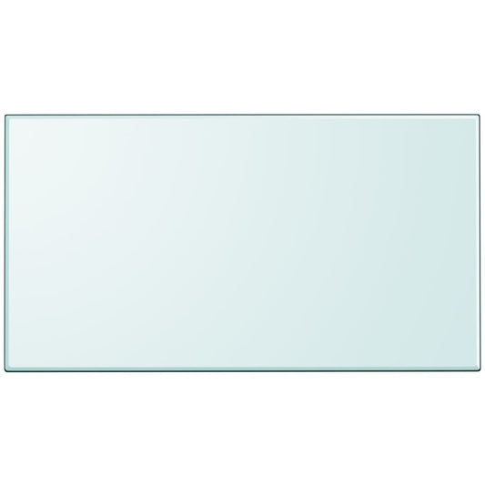 Berkfield Table Top Tempered Glass Rectangular 1200x650 mm