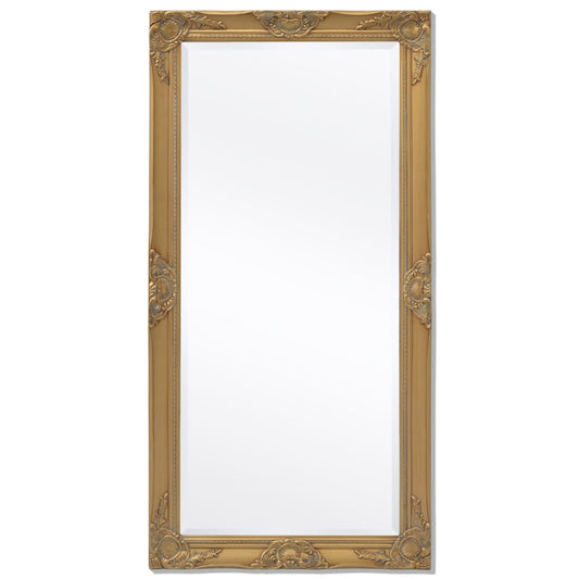 Berkfield Wall Mirror Baroque Style 120x60 cm Gold