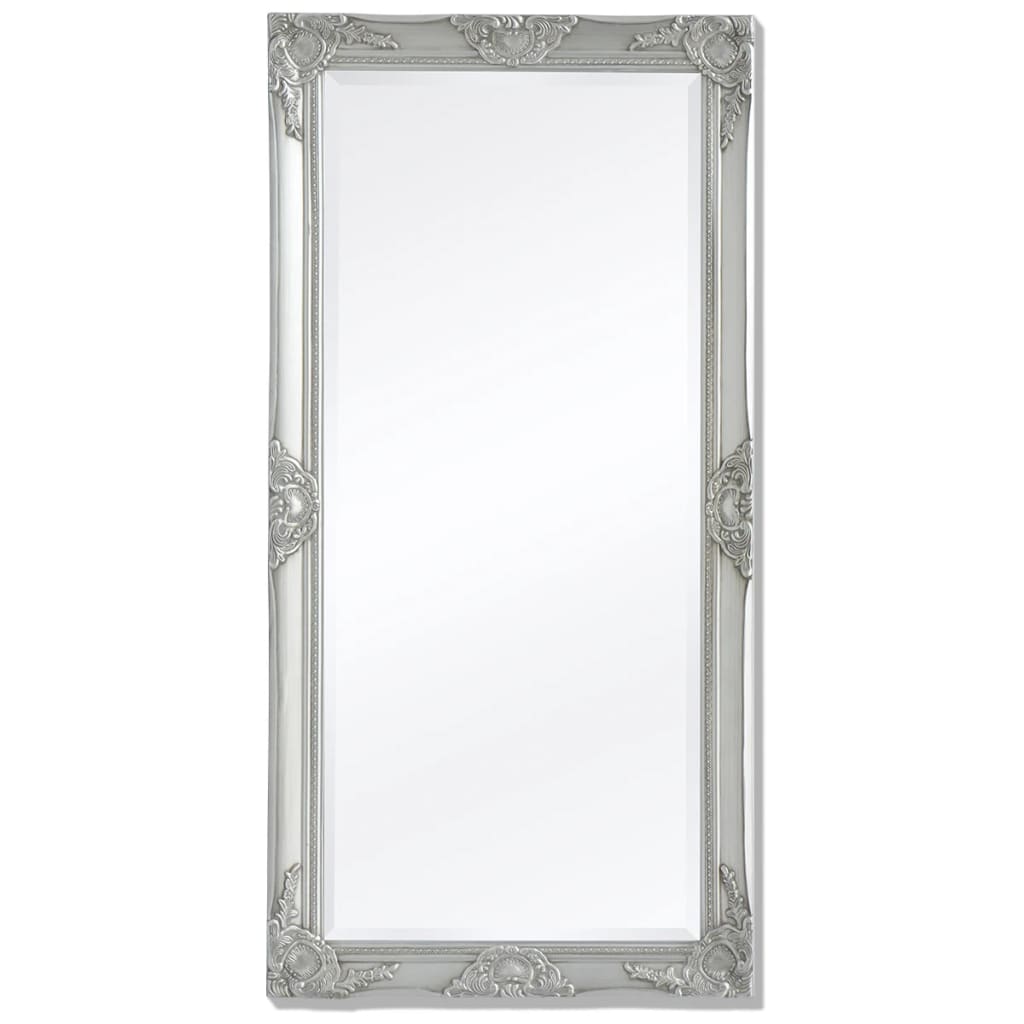 Berkfield Wall Mirror Baroque Style 120x60 cm Silver