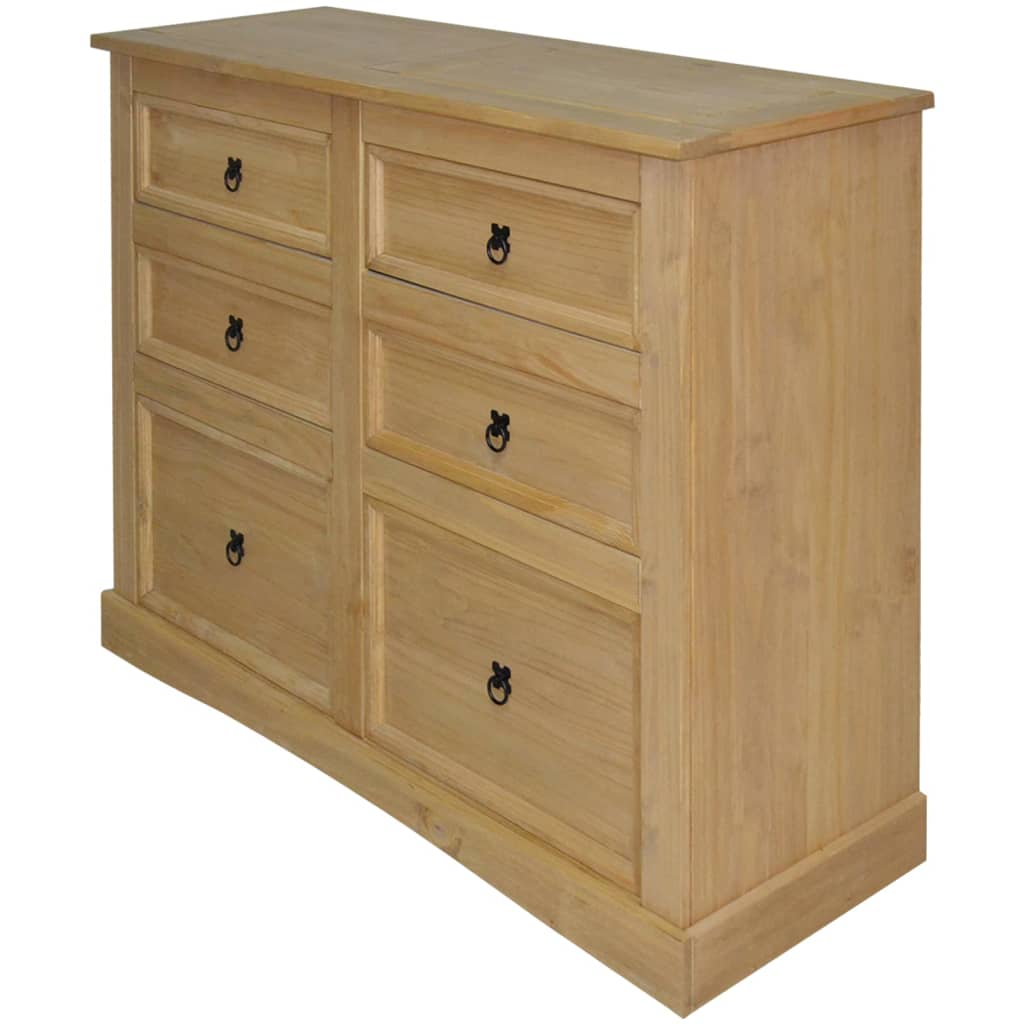 Berkfield Sideboard Mexican Pine Corona Range 110x43x81 cm