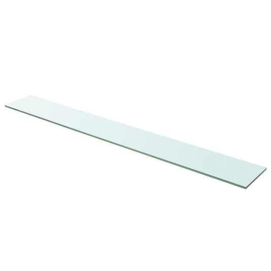 Berkfield Shelf Panel Glass Clear 110x15 cm