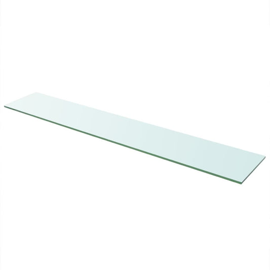 Berkfield Shelf Panel Glass Clear 110x20 cm
