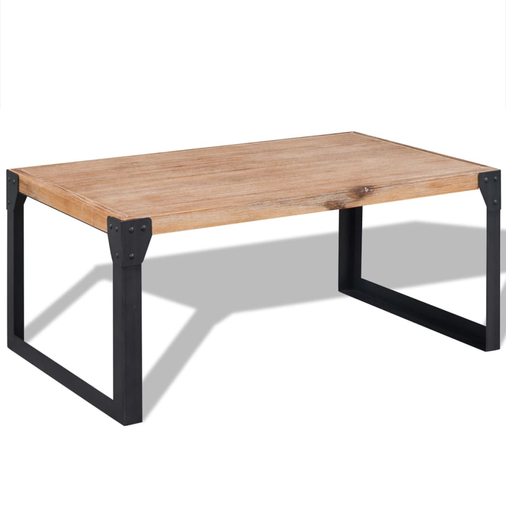 Berkfield Coffee Table Solid Acacia Wood 100x60x45 cm