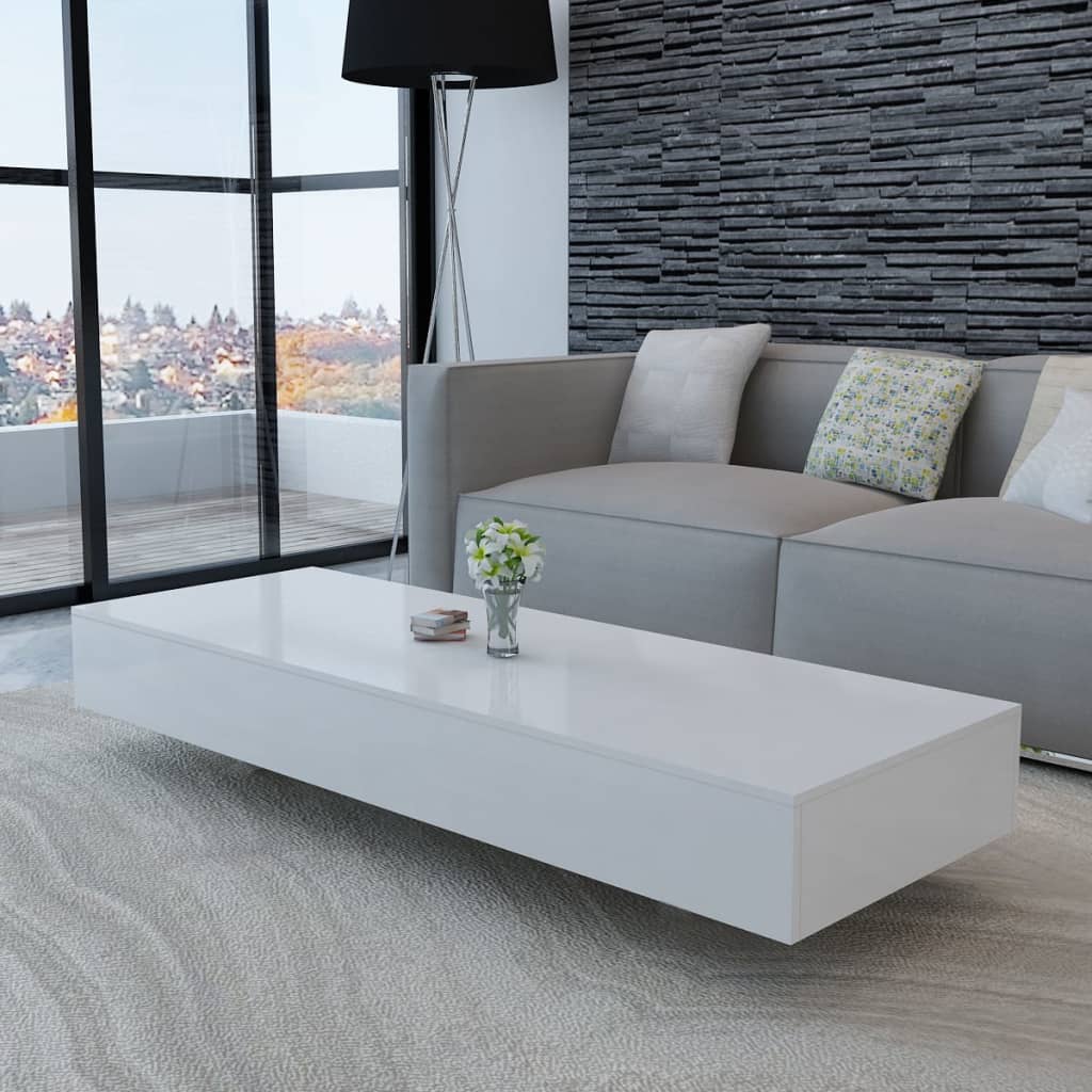 Berkfield Coffee Table High Gloss White