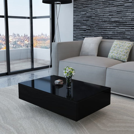 Berkfield Coffee Table High Gloss Black