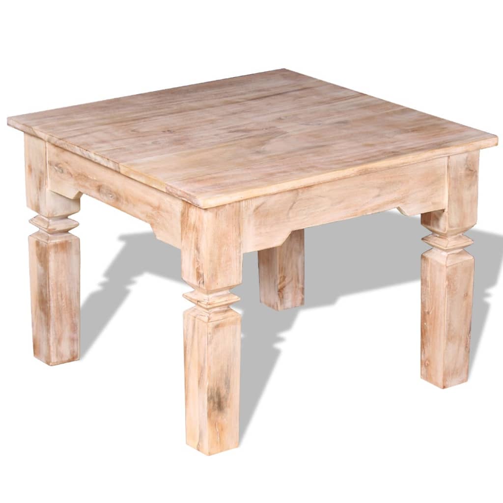 Berkfield Coffee Table Acacia Wood 60x60x45 cm