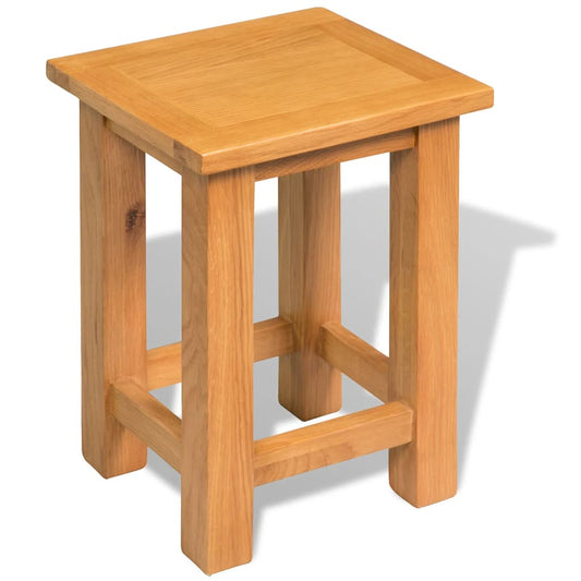 Berkfield End Table 27x24x37 cm Solid Oak Wood