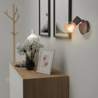 Berkfield Wall Lamps 2 pcs with 2 LED Filament Bulbs 8 W