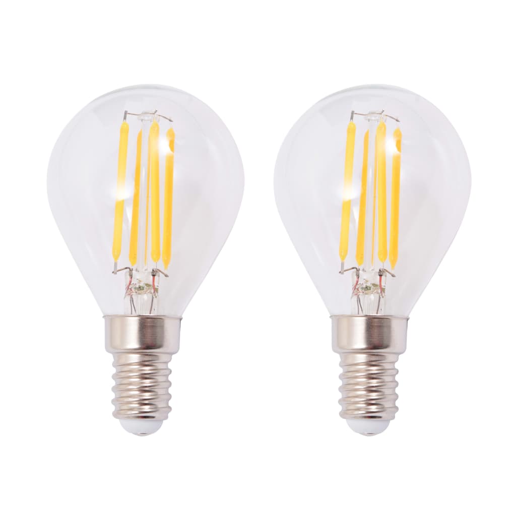 Berkfield Wall Lamps 2 pcs with 2 LED Filament Bulbs 8 W