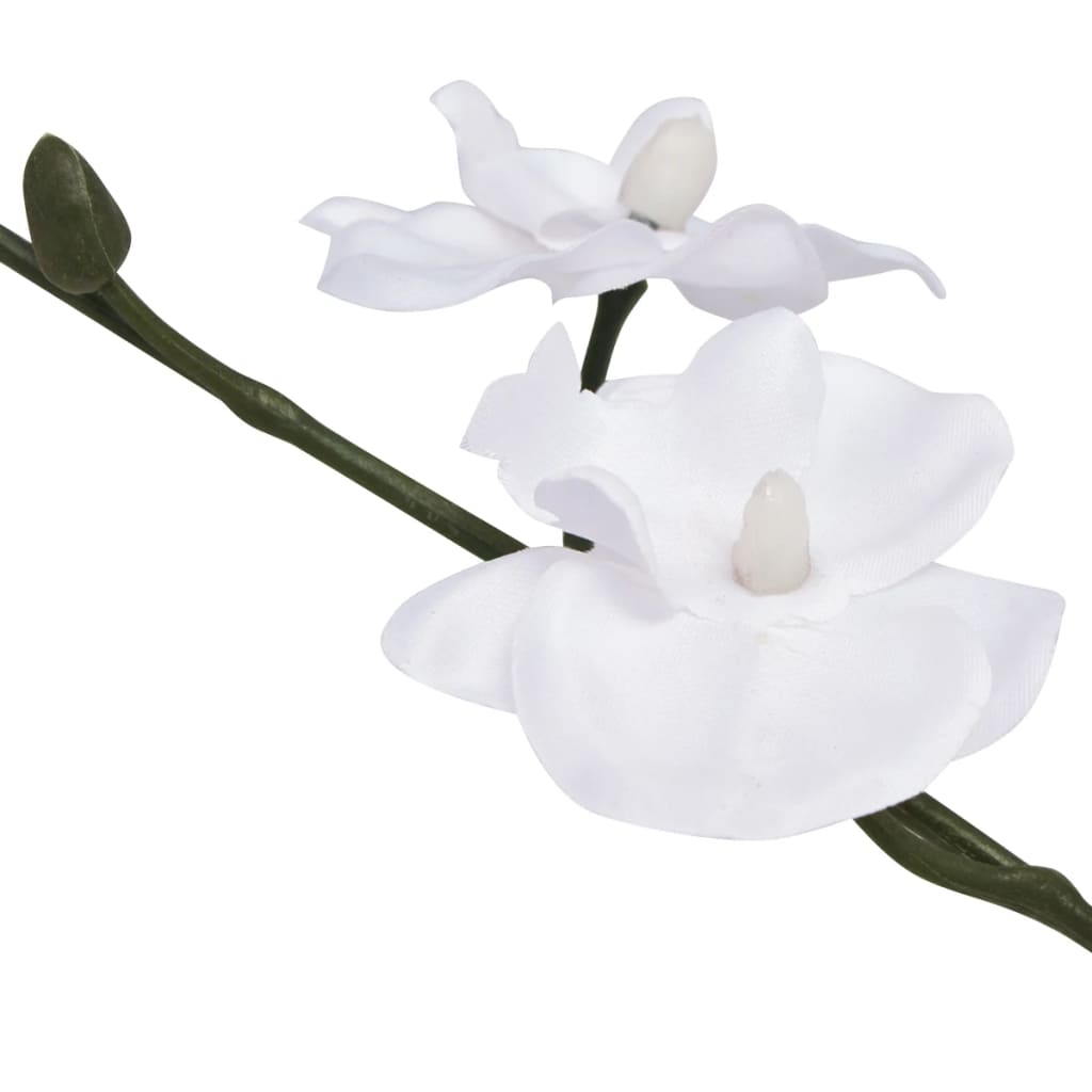 Berkfield Artificial Orchid Plant with Pot 30 cm White