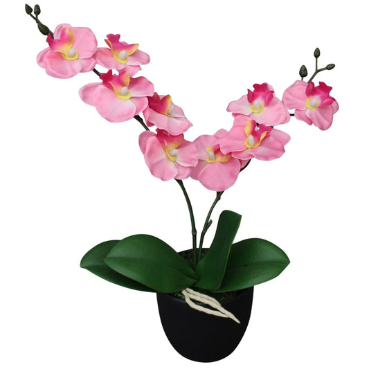 Berkfield Artificial Orchid Plant with Pot 30 cm Pink