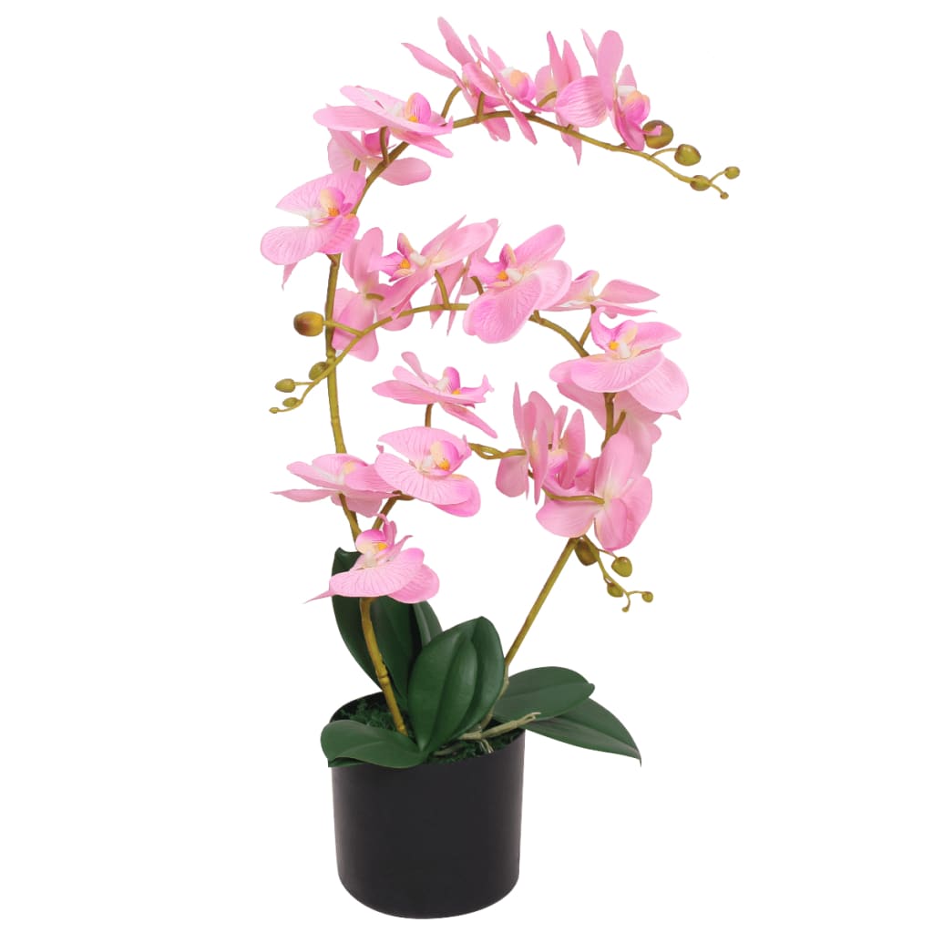 Berkfield Artificial Orchid Plant with Pot 65 cm Pink