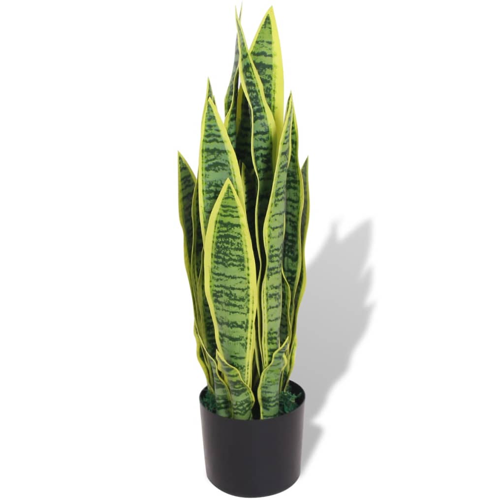 Berkfield Artificial Sansevieria Plant with Pot 65 cm Green