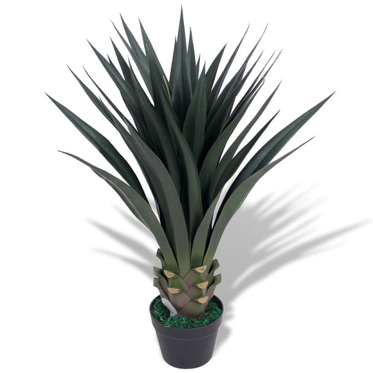Berkfield Artificial Yucca Plant with Pot 85 cm Green