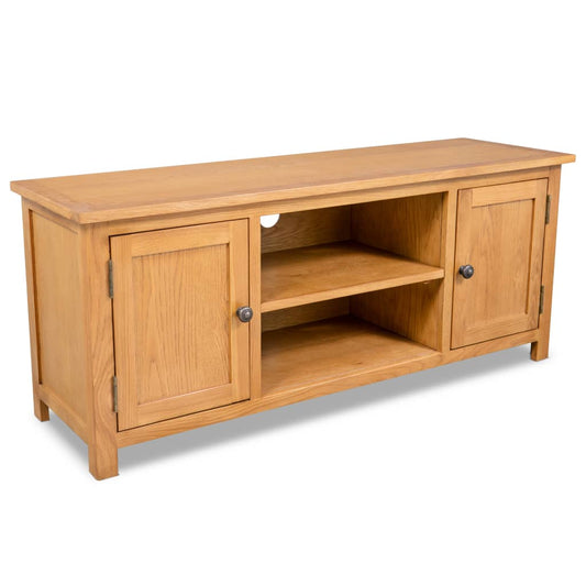 Berkfield TV Cabinet 120x35x48 cm Solid Oak Wood