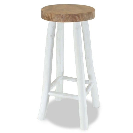 Berkfield Bar Stool Solid Teak Wood