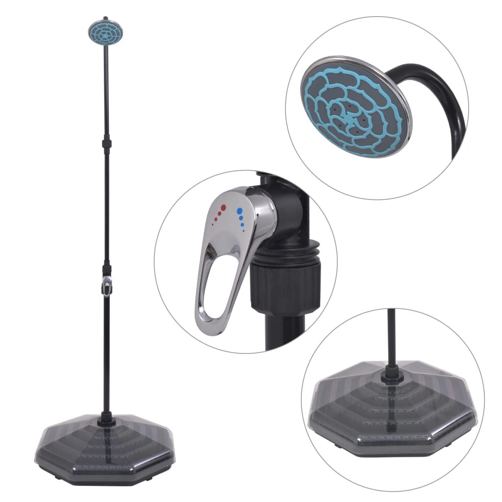 Berkfield Solar Shower 20 L Aluminium HDPE