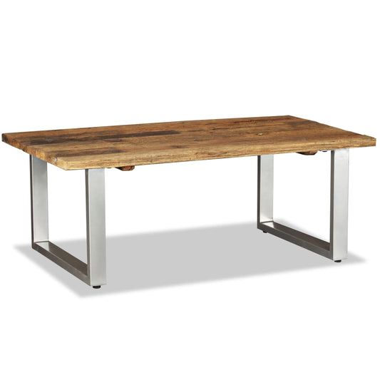 Berkfield Coffee Table Solid Reclaimed Wood 100x60x38 cm