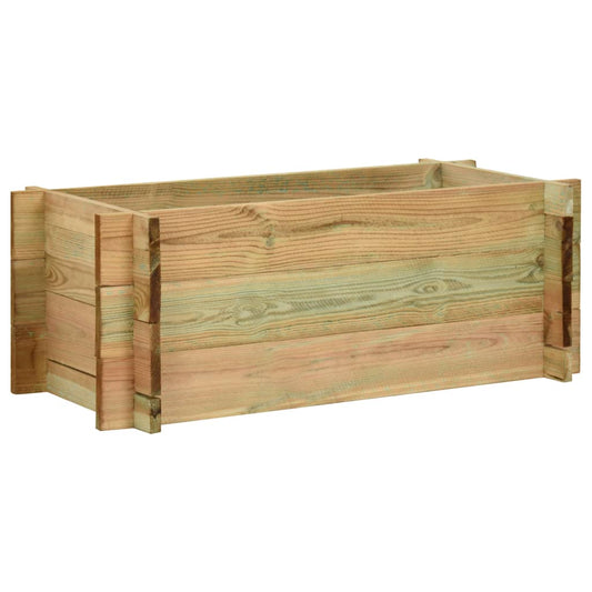 Berkfield Garden Raised Vegetable Bed Impregnated Pinewood 80 cm