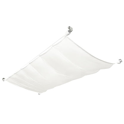 Berkfield Patio Awning Sunscreen Complete Set Oxford Fabric 140x270 cm