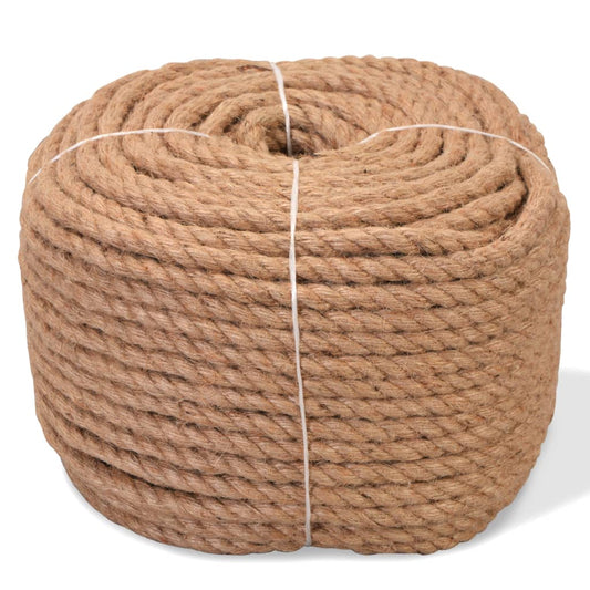 Berkfield Rope 100% Jute 12 mm 100 m