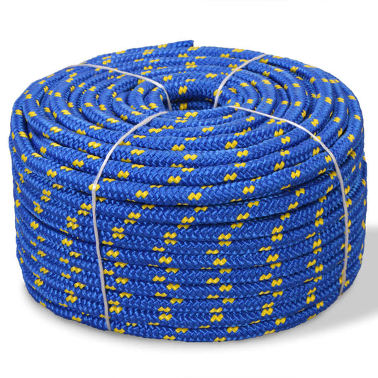 Berkfield Marine Rope Polypropylene 6 mm 100 m Blue
