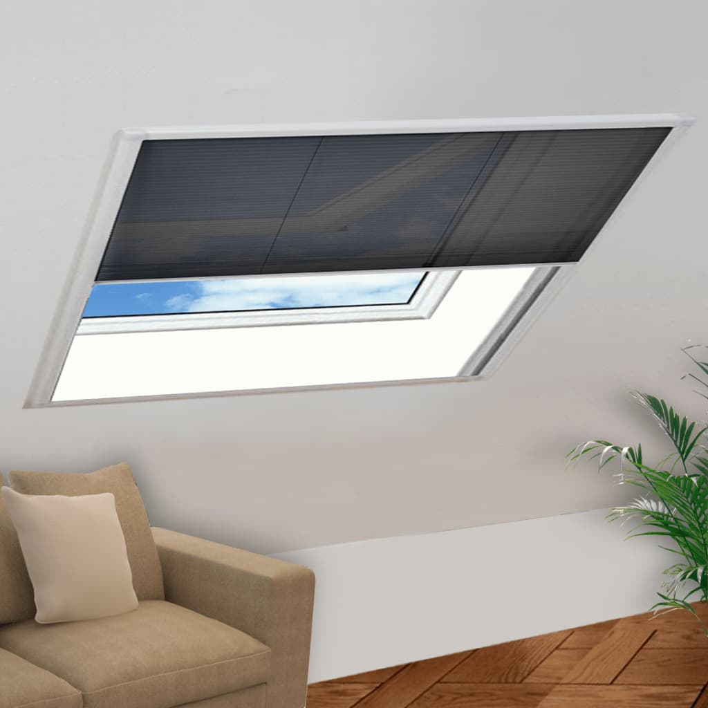 Berkfield Plisse Insect Screen for Windows Aluminium 130x100 cm