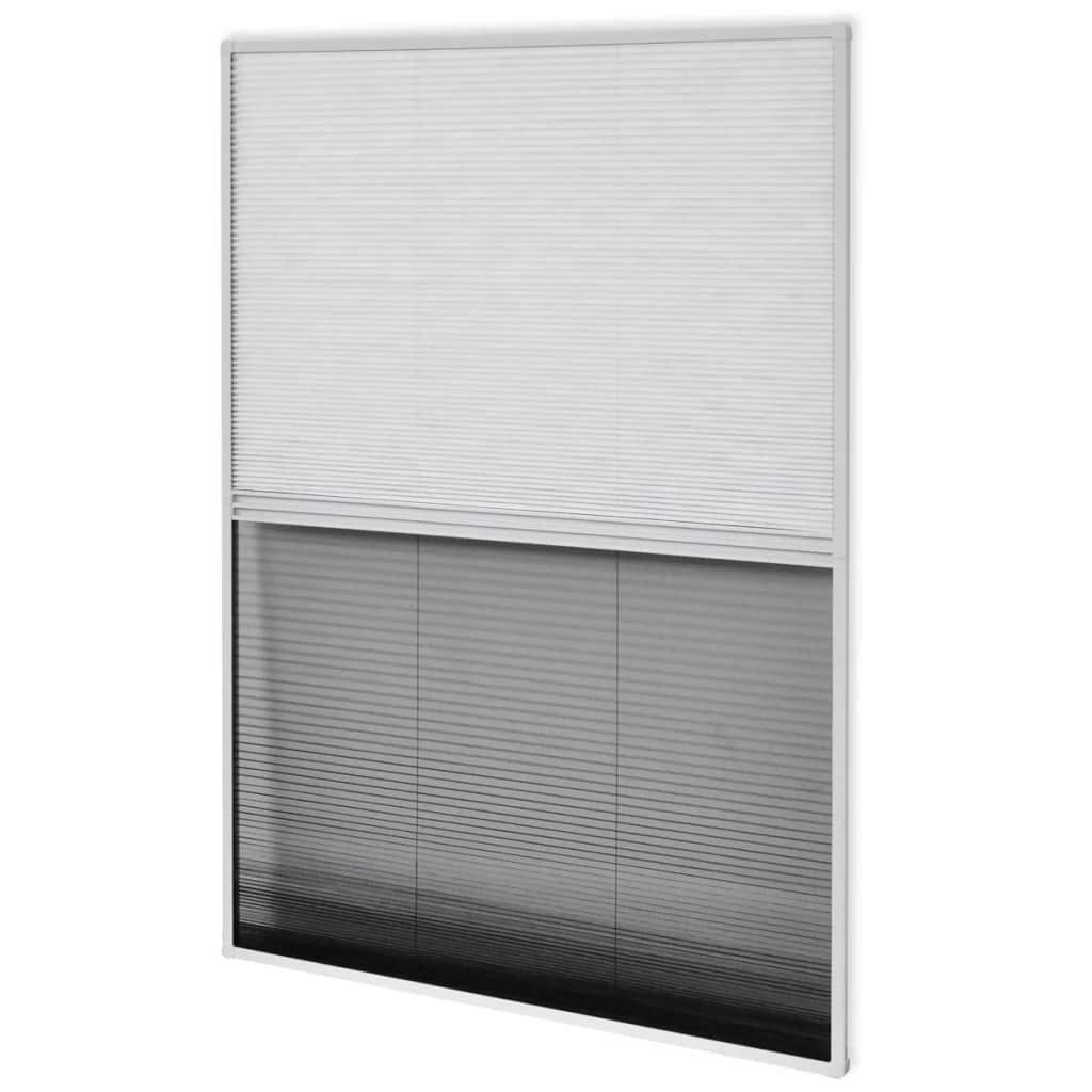 Berkfield Plisse Insect Screen for Windows Aluminium 60x80 cm with Shade