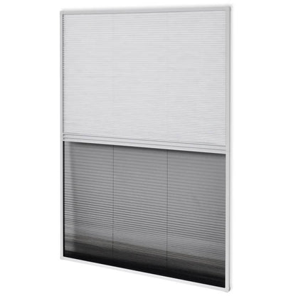 Berkfield Plisse Insect Screen for Windows Aluminium 60x80 cm with Shade
