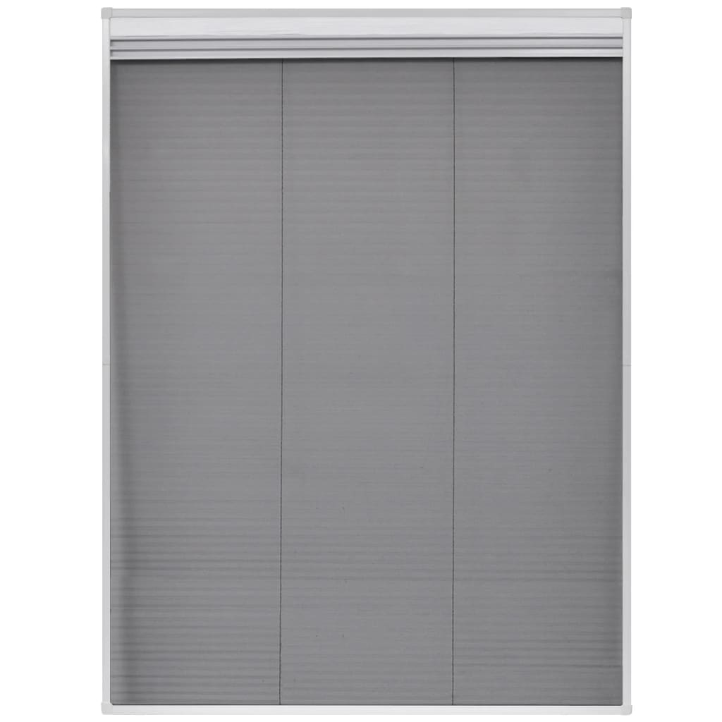 Berkfield Plisse Insect Screen for Windows Aluminium 60x80 cm with Shade