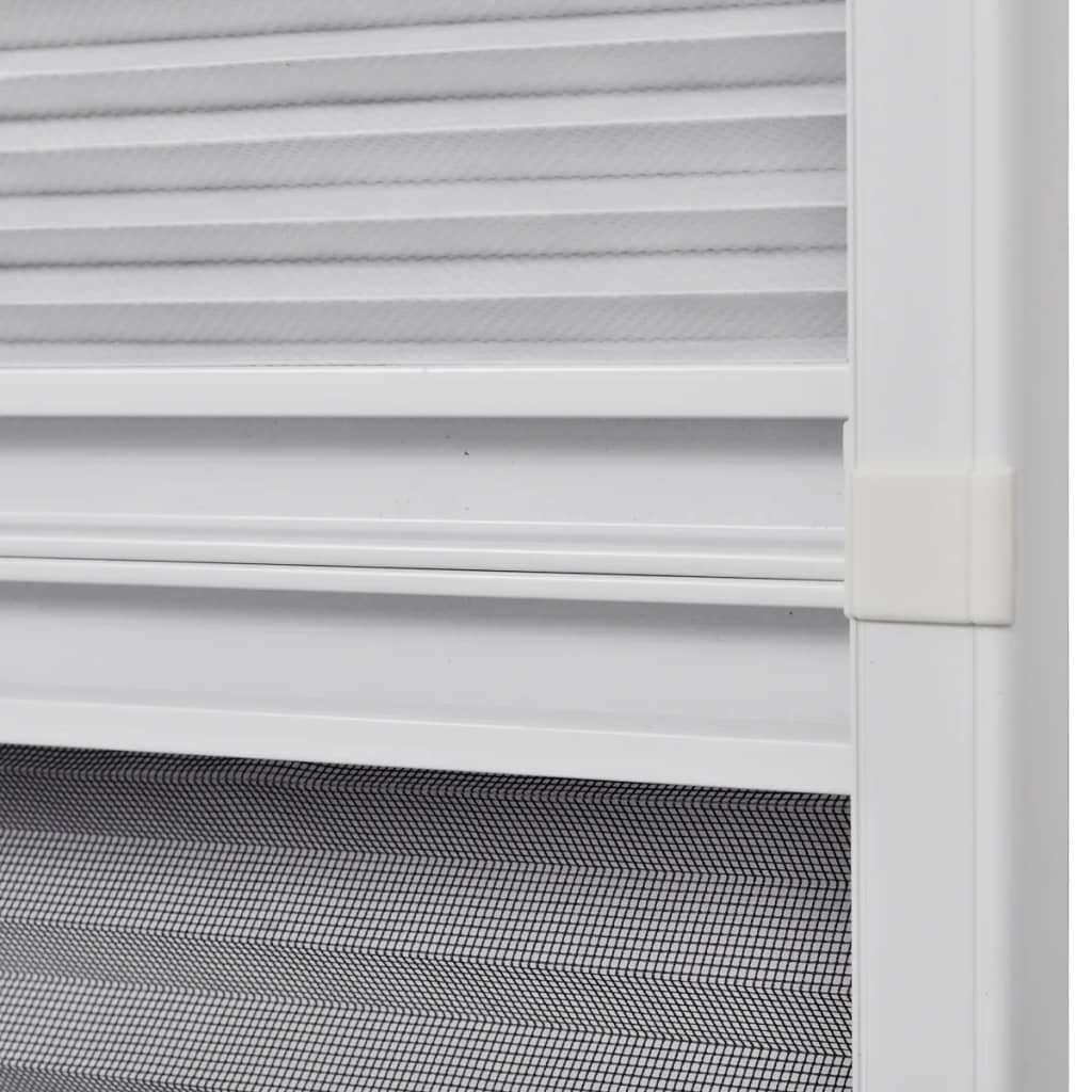 Berkfield Plisse Insect Screen for Windows Aluminium 60x80 cm with Shade