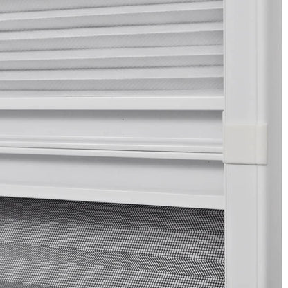 Berkfield Plisse Insect Screen for Windows Aluminium 60x80 cm with Shade
