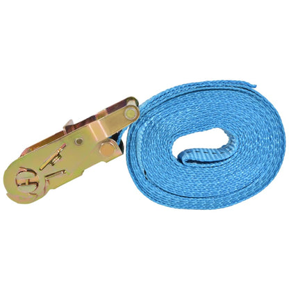 Berkfield Ratchet Tie Down Straps 10 pcs 2 Tonnes 6mx38mm Blue