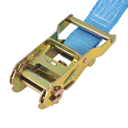 Berkfield Ratchet Tie Down Straps 10 pcs 2 Tonnes 6mx38mm Blue