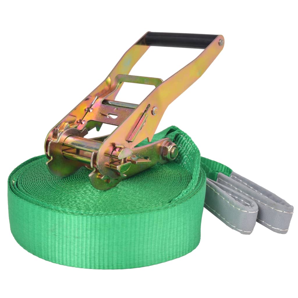 Berkfield Slackline 15 m x 50 mm 150 kg Green