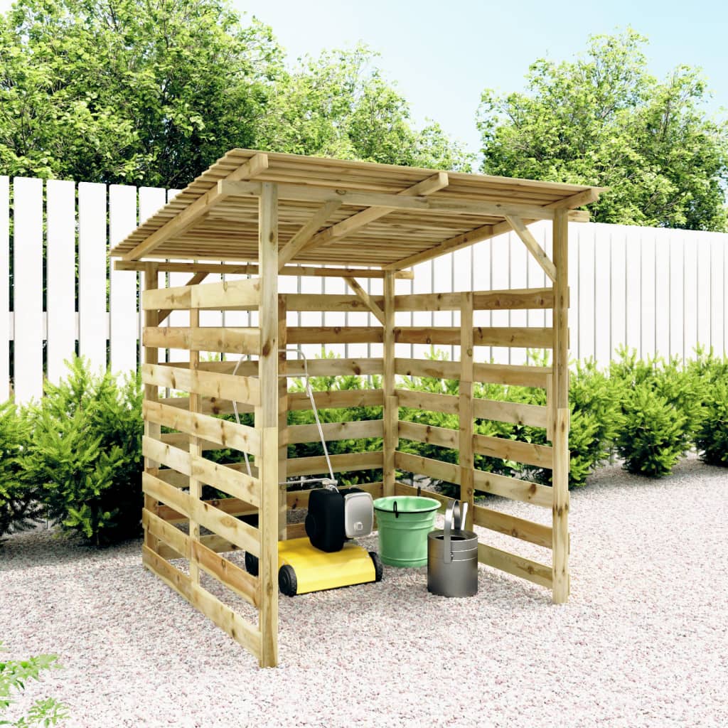 Berkfield Garden Firewood Storage Shed Impregnated Pinewood