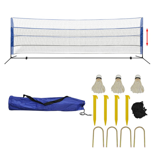 Berkfield Badminton Net Set with Shuttlecocks 500x155 cm