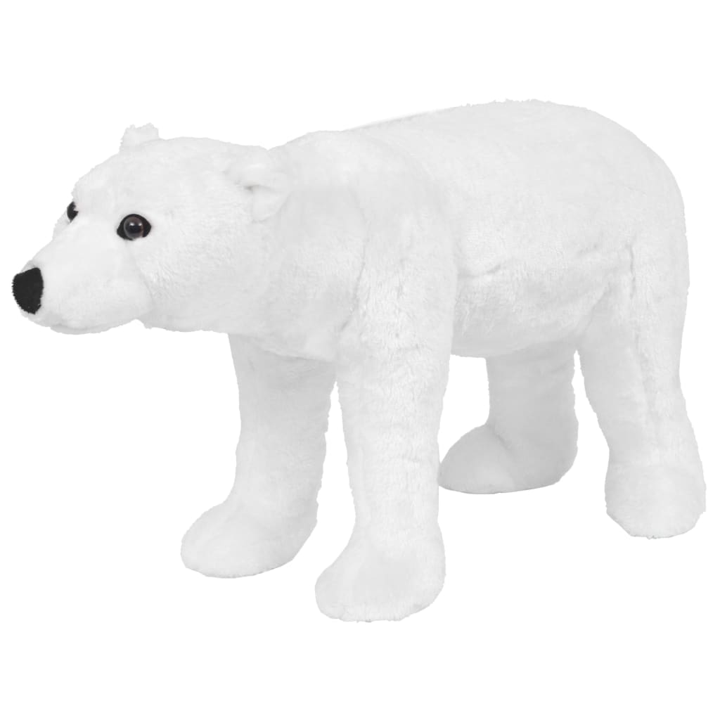 Berkfield Standing Plush Toy Polar Bear White XXL