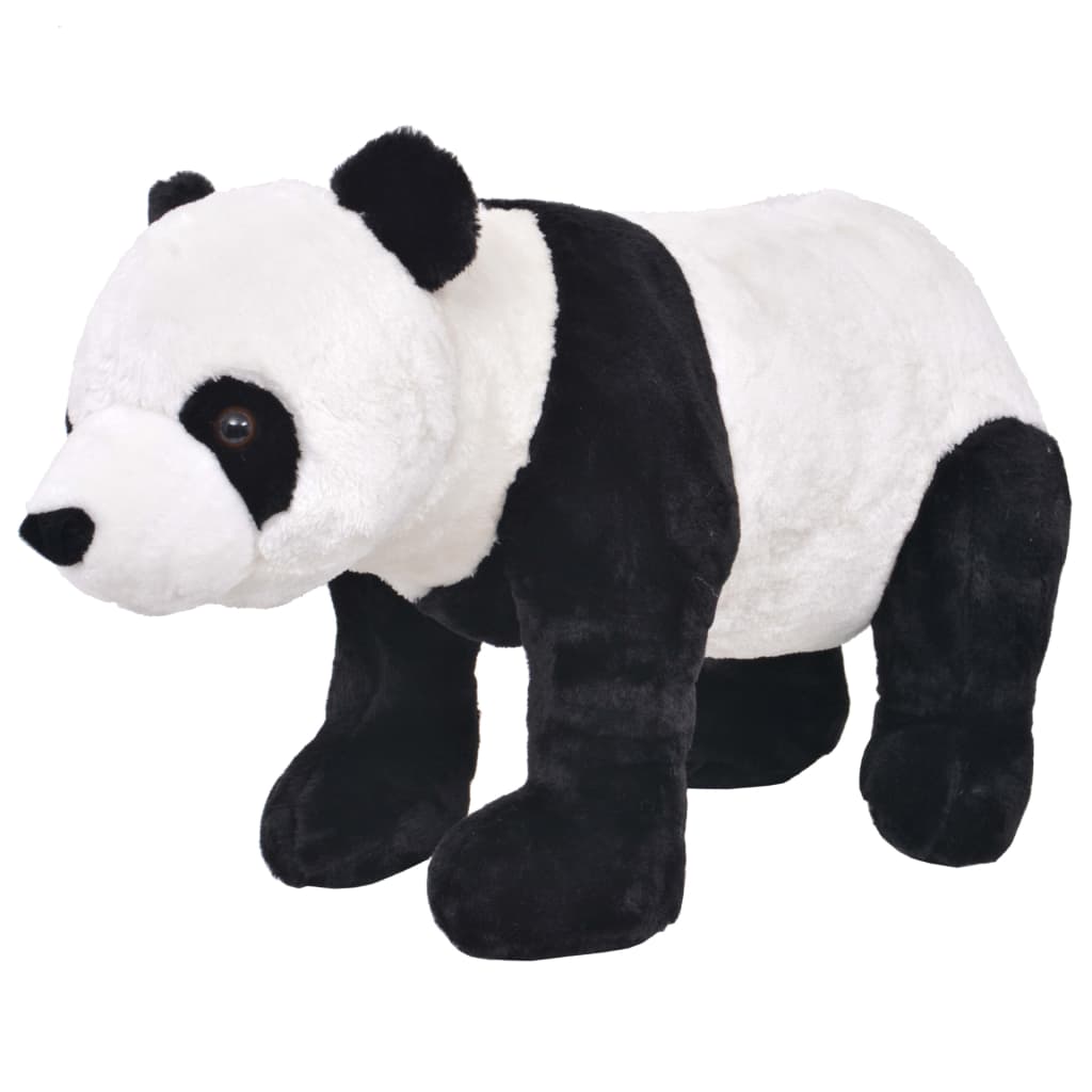 Berkfield Standing Plush Toy Panda Black and White XXL