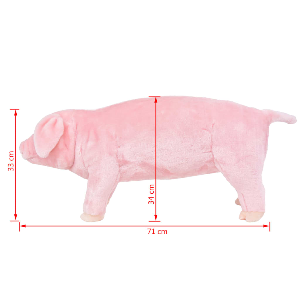 Berkfield Standing Plush Toy Pig Pink XXL