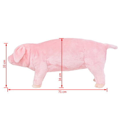 Berkfield Standing Plush Toy Pig Pink XXL