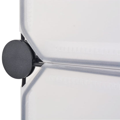 Berkfield Interlocking Shoe Organiser with 10 Compartments White