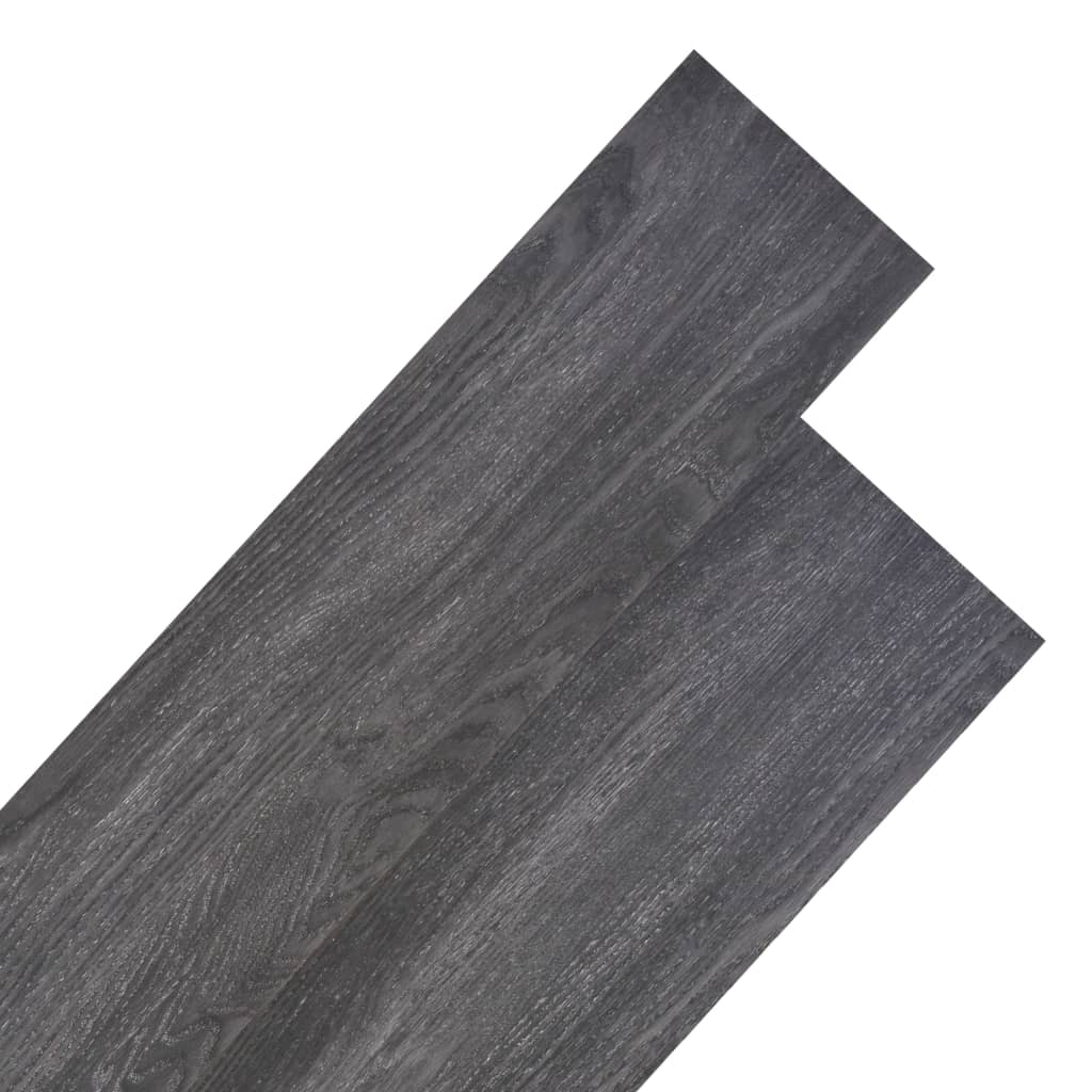 Berkfield Non Self-adhesive PVC Flooring Planks 5.26 må_ 2 mm Black and White