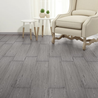 Berkfield Non Self-adhesive PVC Flooring Planks 5.26 m�__ 2 mm Dark Grey