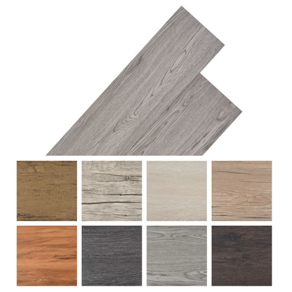 Berkfield Non Self-adhesive PVC Flooring Planks 5.26 m�__ 2 mm Dark Grey