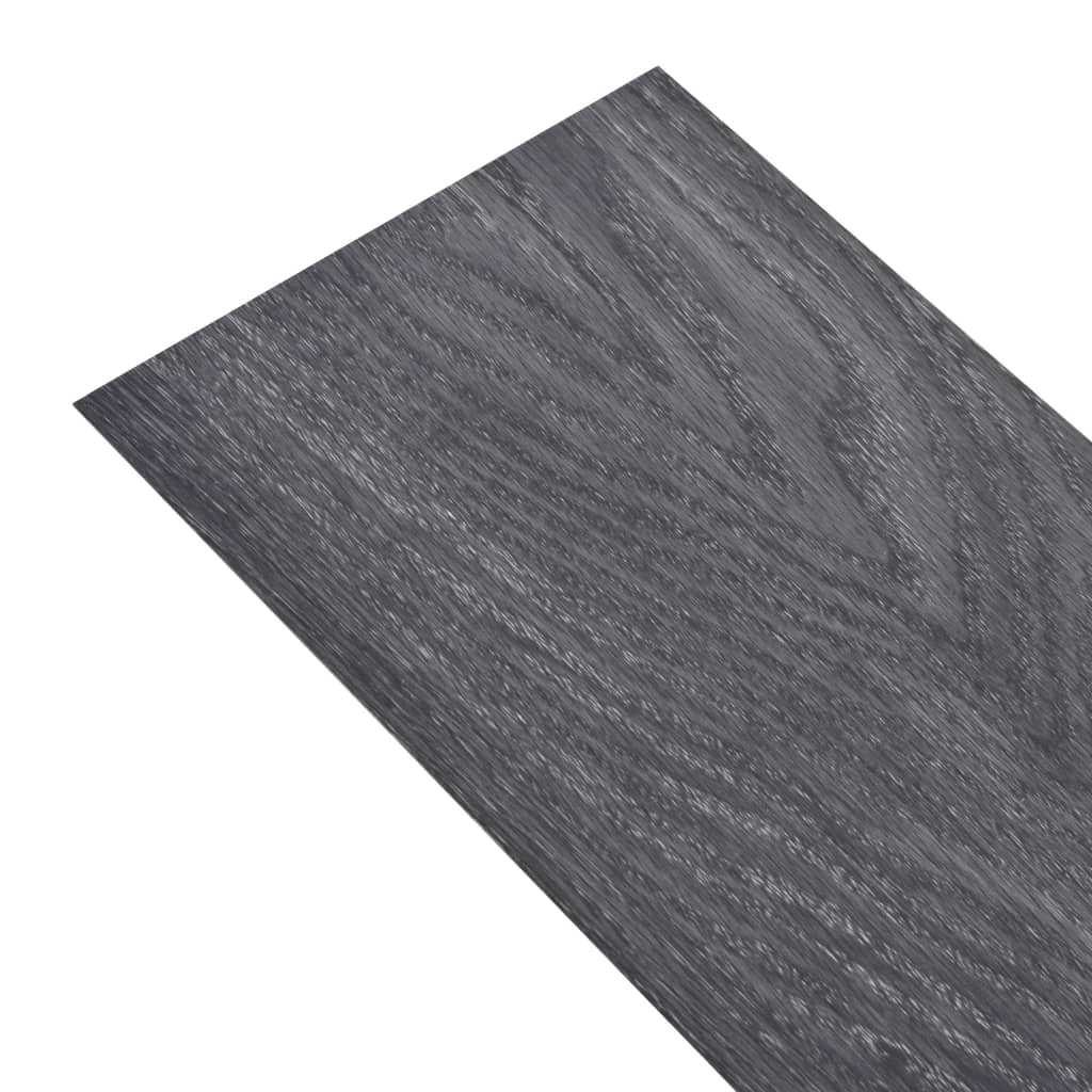 Berkfield Self-adhesive PVC Flooring Planks 5.02 m�__ 2 mm Black and White